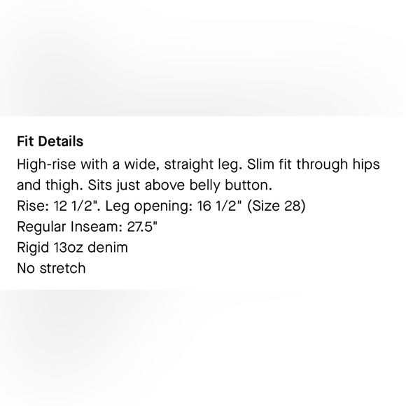 NWT Everlane 90’s rigid way-high paint splatter jeans - Picture 7 of 8